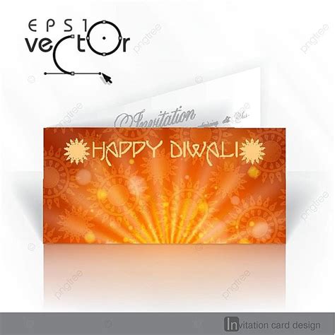 Invitation Card Designtemplate Deepavali Decorative Happy Vector ...