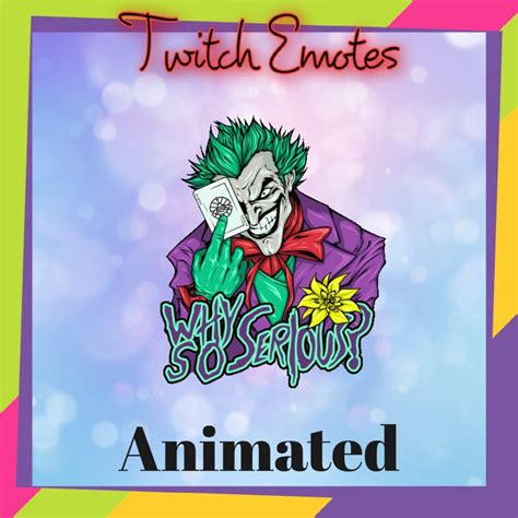 Joker Animated Emote, Twitch Emotes, Cool Emotes, Discord Emotes, Streamer Emotes, Film Emotes ...