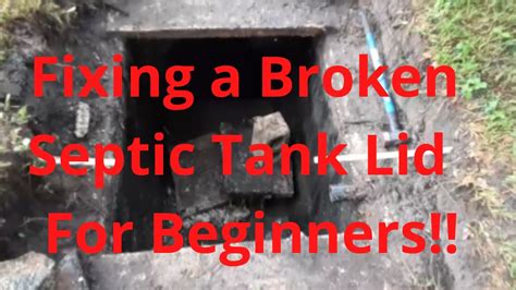 Fix Broken Septic Tank Lid - FishTankFacts.Com