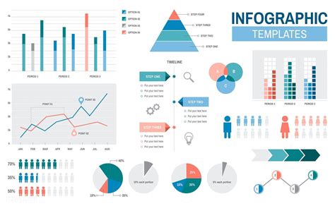 Infographic templates progress analysis charts graph illustration | free image by rawpixel.com ...