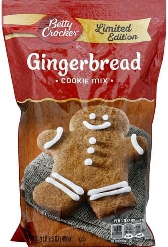 Betty Crocker Gingerbread Cookie Mix - 17.5 oz, Nutrition Information | Innit