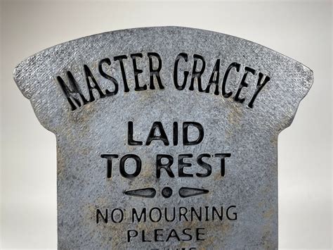 Haunted Mansion Master Gracey Miniature Tombstone - Etsy