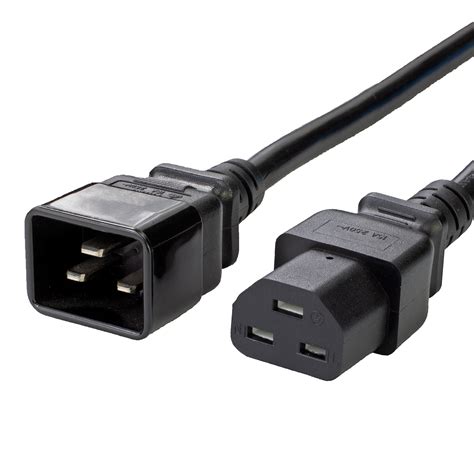 IEC 60320 C20 to C21 Power Cords - BLACK