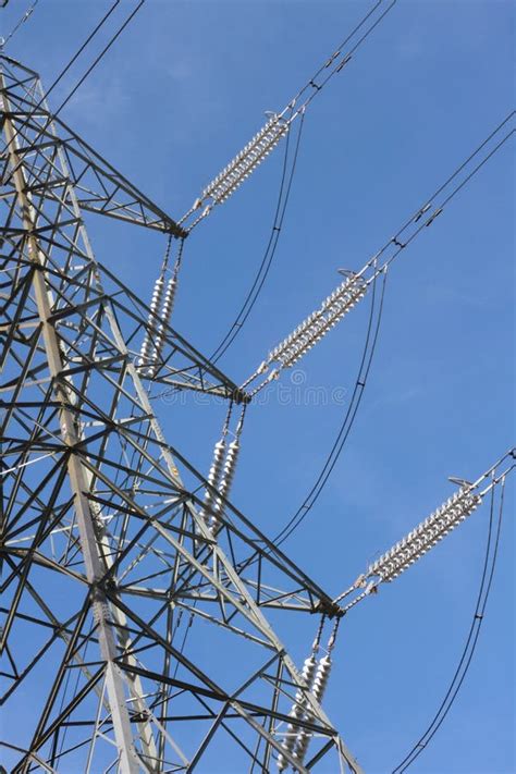 Electric power poles stock photo. Image of structure - 34873494