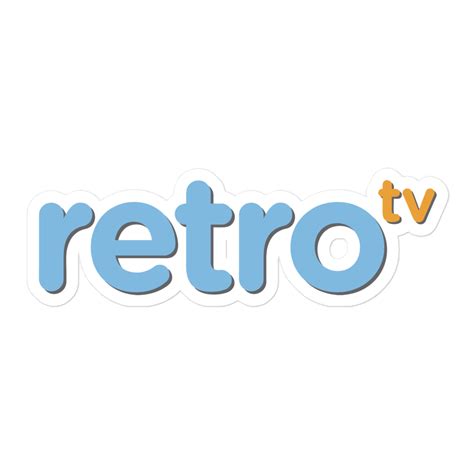 Retro TV Logo Sticker — Get After It Media