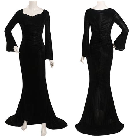 Wednesday - Morticia Addams Cosplay Costume Dress Outfits Halloween Ca ...