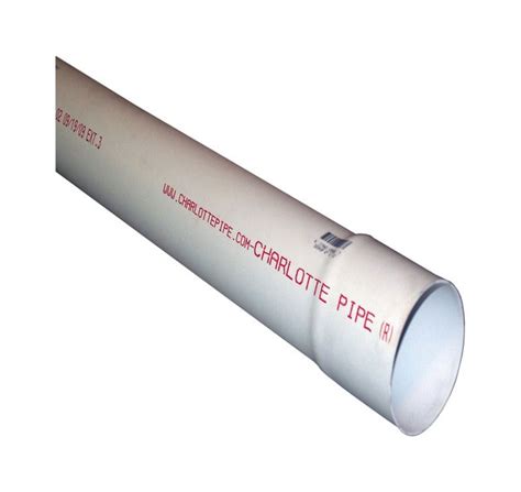 Cresline Sewer And Drain Pipe 4 " X 10 ' Bell End Solid - Walmart.com - Walmart.com