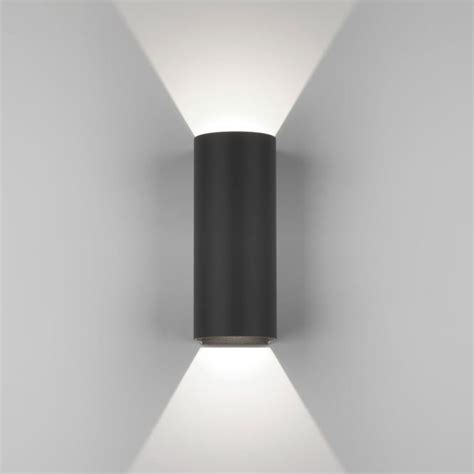 Dunbar 255 LED Up and Down Exterior Wall Light in Black