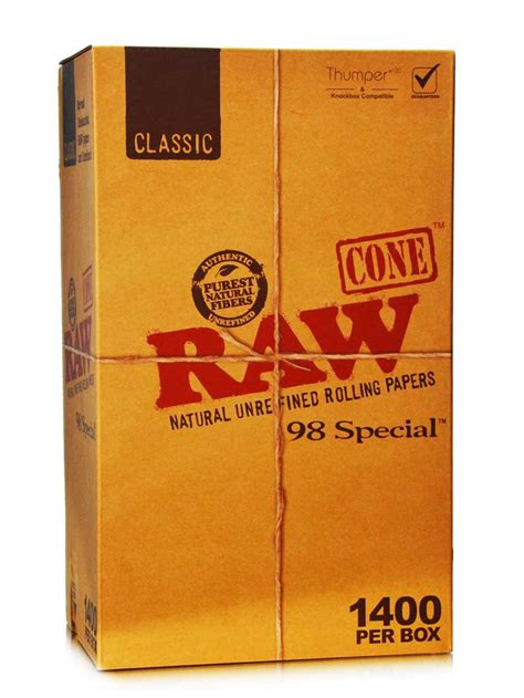 RAW 98 Special Cones Bulk Pack 1400ct — Badass Glass