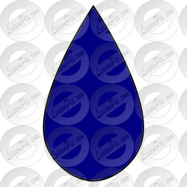 Teardrop Picture for Classroom / Therapy Use - Great Teardrop Clipart
