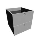 EXPEDIT Insert with 2 drawers, white - Design and Decorate Your Room in 3D
