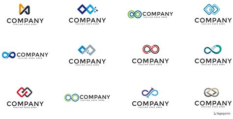 Best infinity logo design inspiration, trendy infinity logos