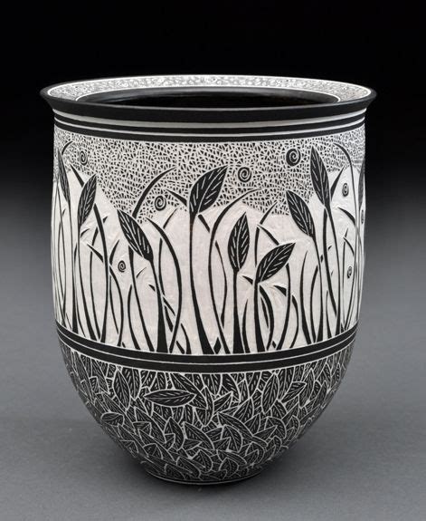 Pretty pottery | Pottery vase, Ceramic sculpture, Sgraffito