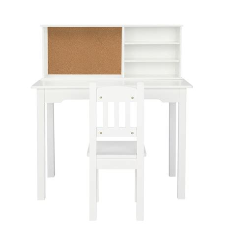 Outopee Student Desk 31.5-in White Kids Student Desk with Chair in the ...