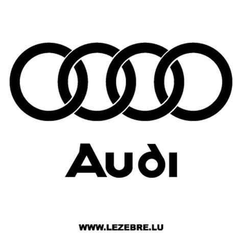 Audi Logo Sticker 2