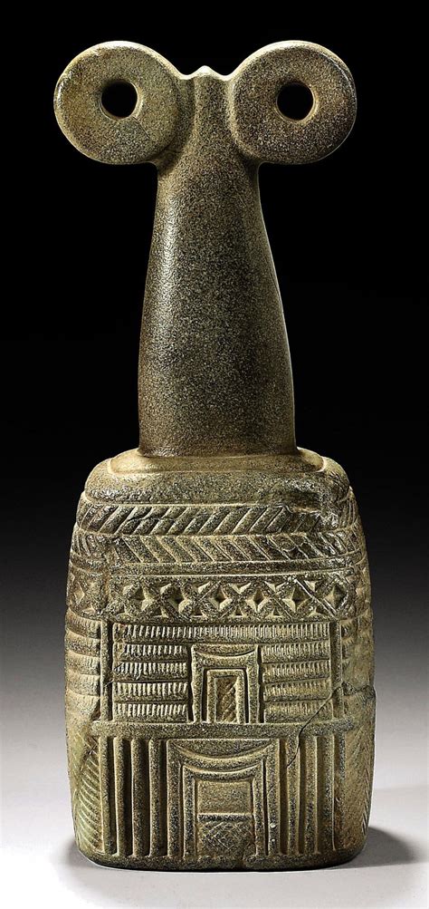 A LARGE MESOPOTAMIAN STONE SPECTACLE IDOL | CIRCA 3000 B.C. | Ancient ...