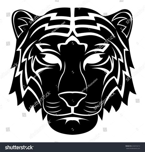 Tiger Head Tattoo Stock Illustration 232016212 | Shutterstock