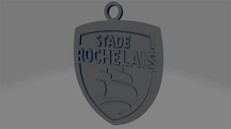 STL file Stade Rochelais Keychain・Model to download and 3D print・Cults