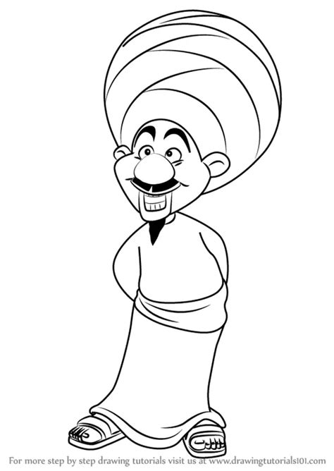 How to Draw The Peddler from Aladdin (Aladdin) Step by Step | DrawingTutorials101.com