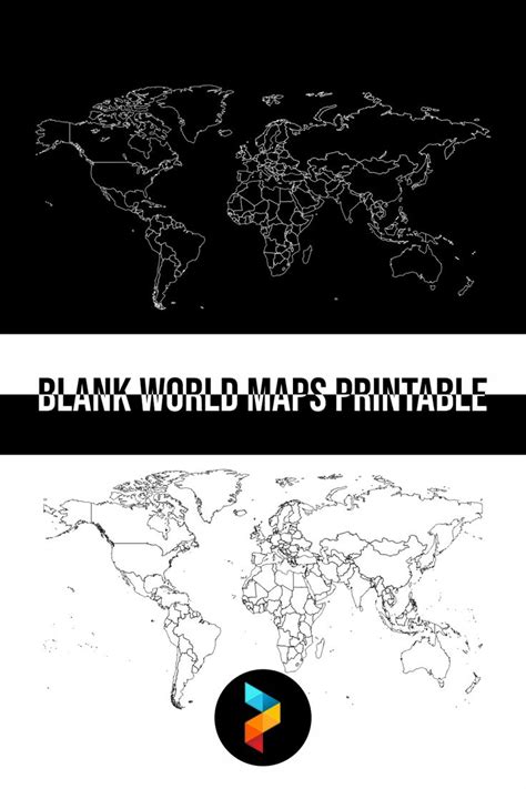 a black and white world map with the words blank world maps printable on it