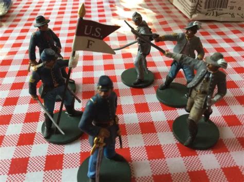 ORYON TOY SOLDIERS American Civil War 3 X Union, 3 X Confederate Metal Soldiers. EUR 46,45 ...