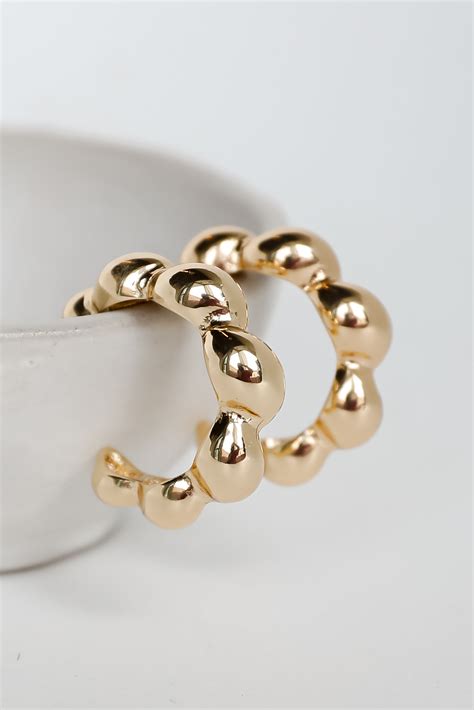 Gold Hoop Earrings | Cute Gold Hoops For Women | ShopDressUp – Dress Up