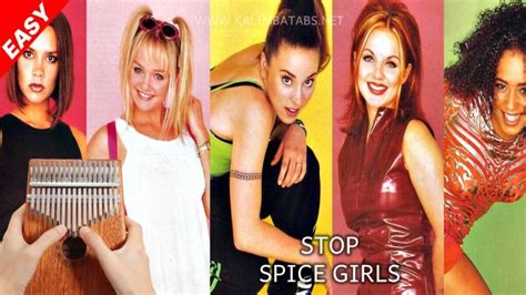 Stop - Spice Girls Kalimba Tabs Letter & Number Notes Tutorial ...