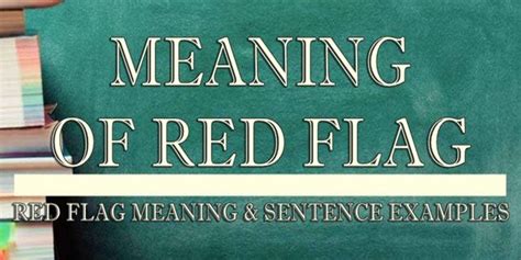 Red Flag Meaning & Sentence Examples