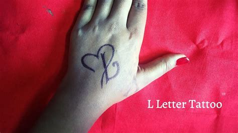 Letter L Tattoo