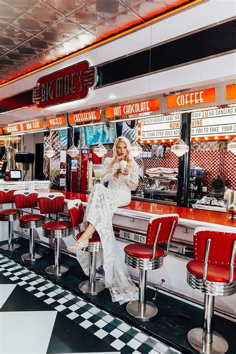 Retro diner wedding photoshoot, diner couple photoshoot, 50's diner fashion shoot | Vintage ...