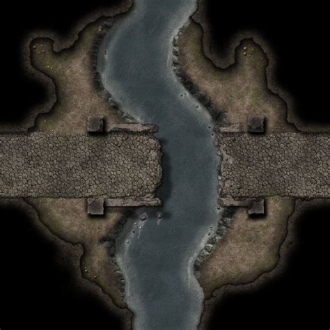 Broken Bridge TileCB21 | Fantasy map, Dungeon maps, Tabletop rpg maps