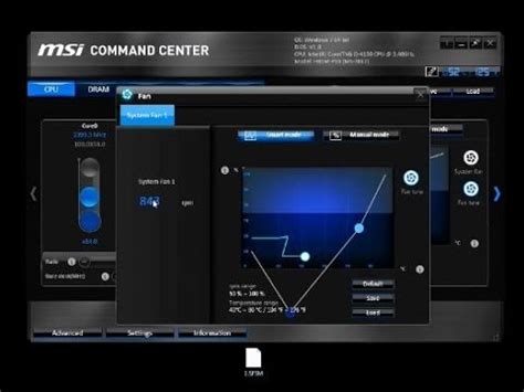 HOW TO set MSI System Fan below 50 percent on Motherboard - MSI Command Center - YouTube