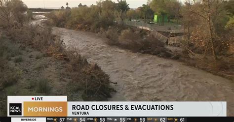 Ventura River flooding poses danger for pedestrians - CBS Los Angeles