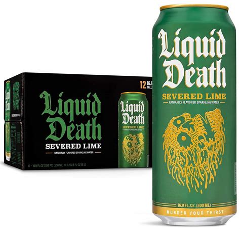 Liquid Death Sparkling Water, Severed Lime 16.9 Oz. Tallboys (12-Pack) | BigEasyMart.com