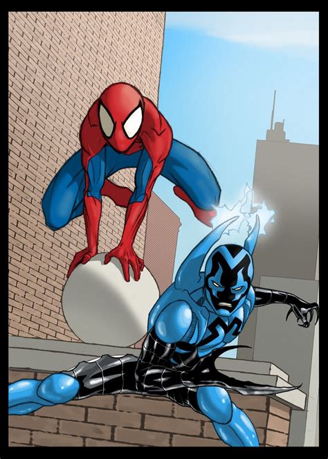 spider-man vs blue beetle | Votric - Re-evolucionado 2010-00: Mis dibujos | Blue beetle ...