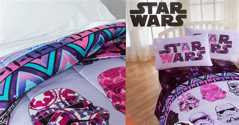 best-star-wars-girls-4-piece-bedding-set-reversible-comforter-and-sheets - Walyou