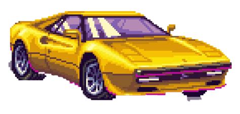 Pixel Retro Car | PNG All