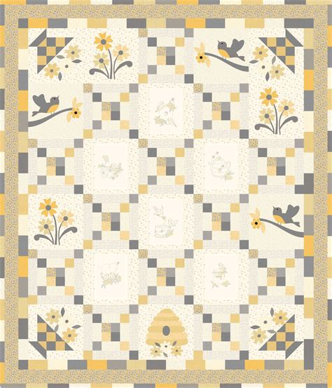 Birds and Bees Garden Quilt Pattern