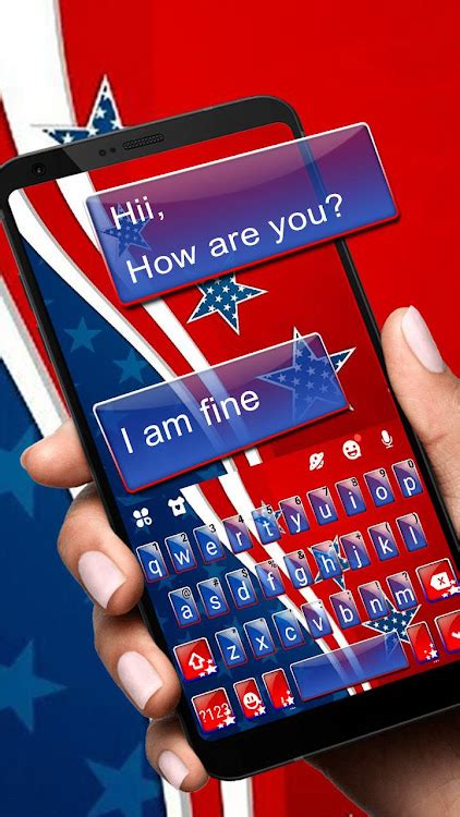 American Flag Stars Keyboard T by Stylish Emoji keyboard Theme - (Android Apps) — AppAgg