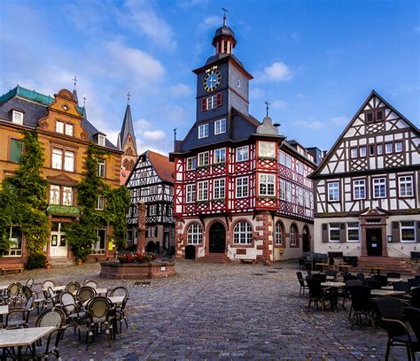 Pictures Germany Heppenheim Cafe Houses Cities