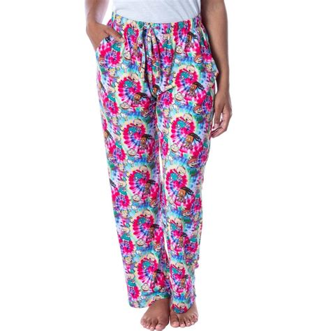 Nickelodeon Womens' Rugrats Cartoon Character Spiral Tie Dye Pajama Pants (L) Multicoloured ...