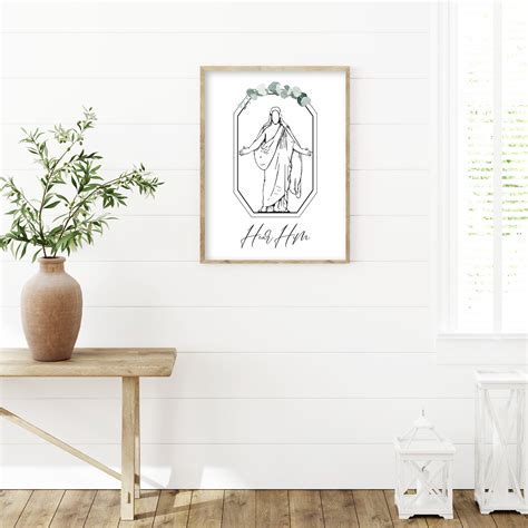 PRINTED LDS Hear Him Art Print, Christian Art Print Illustration