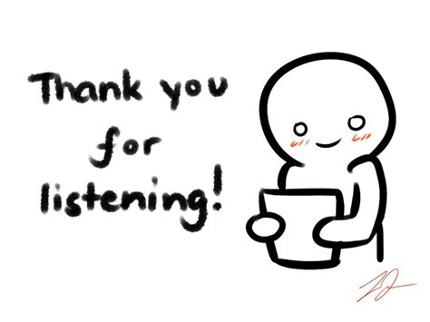 'Thank you for listening' card by LyraEri | Thank you for listening, Background for powerpoint ...