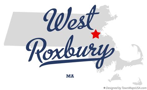 Map of West Roxbury, MA, Massachusetts