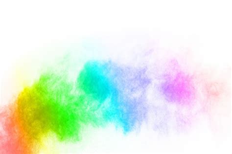 Premium Photo | Abstract powder splatted background. Colorful powder explosion on white background.