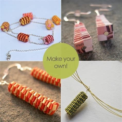 32 best Paper Jewelry Making Tutorials & Ideas images on Pinterest ...