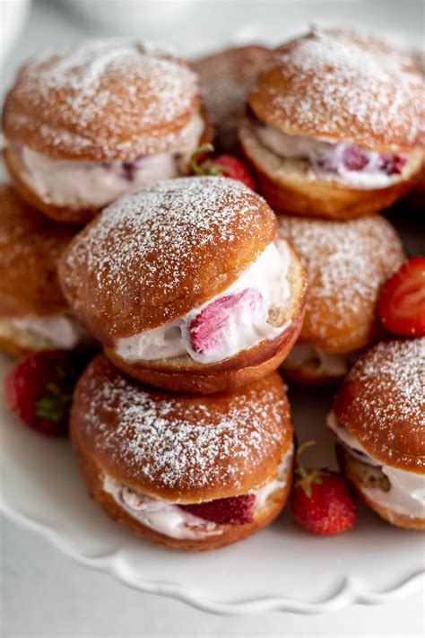 Strawberry Filled Donuts - Parsley and Icing