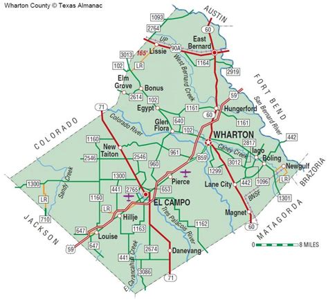 Wharton County | The Handbook Of Texas Online| Texas State - Map Of ...