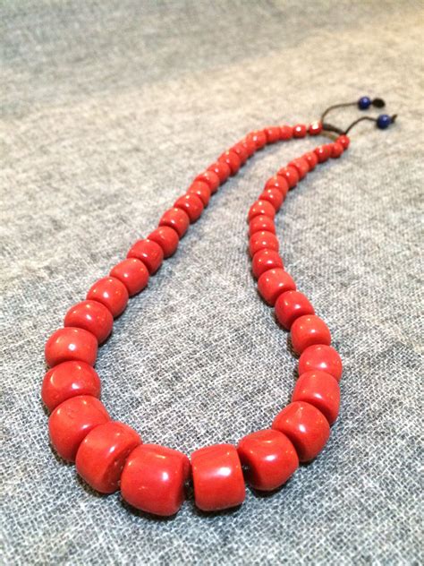 Amazing Tibetan Coral Necklace | Necklace, Coral beads, Coral necklace