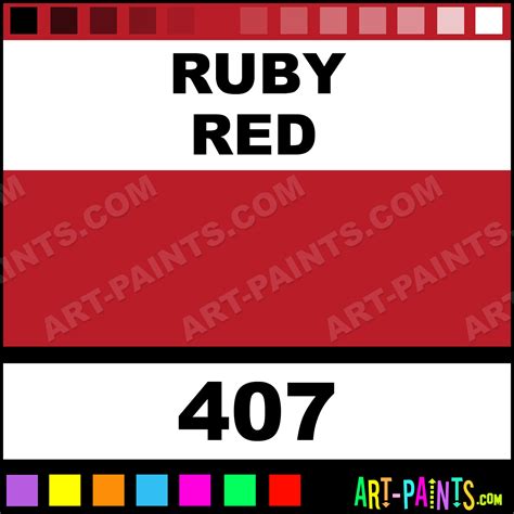 Ruby Red Artist Oil Paints - 407 - Ruby Red Paint, Ruby Red Color ...